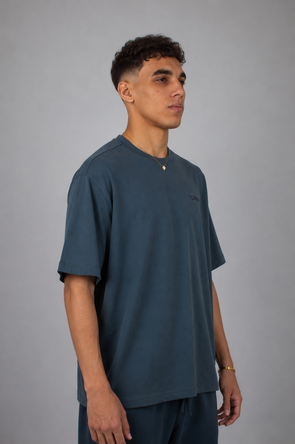 TORNA Essential Oversized T-Shirt – Iron Grey