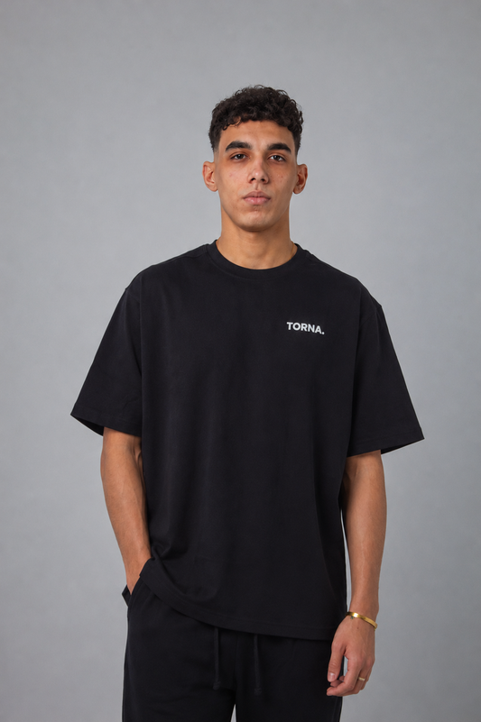 TORNA Essential Oversized T-Shirt – Midnight Black
