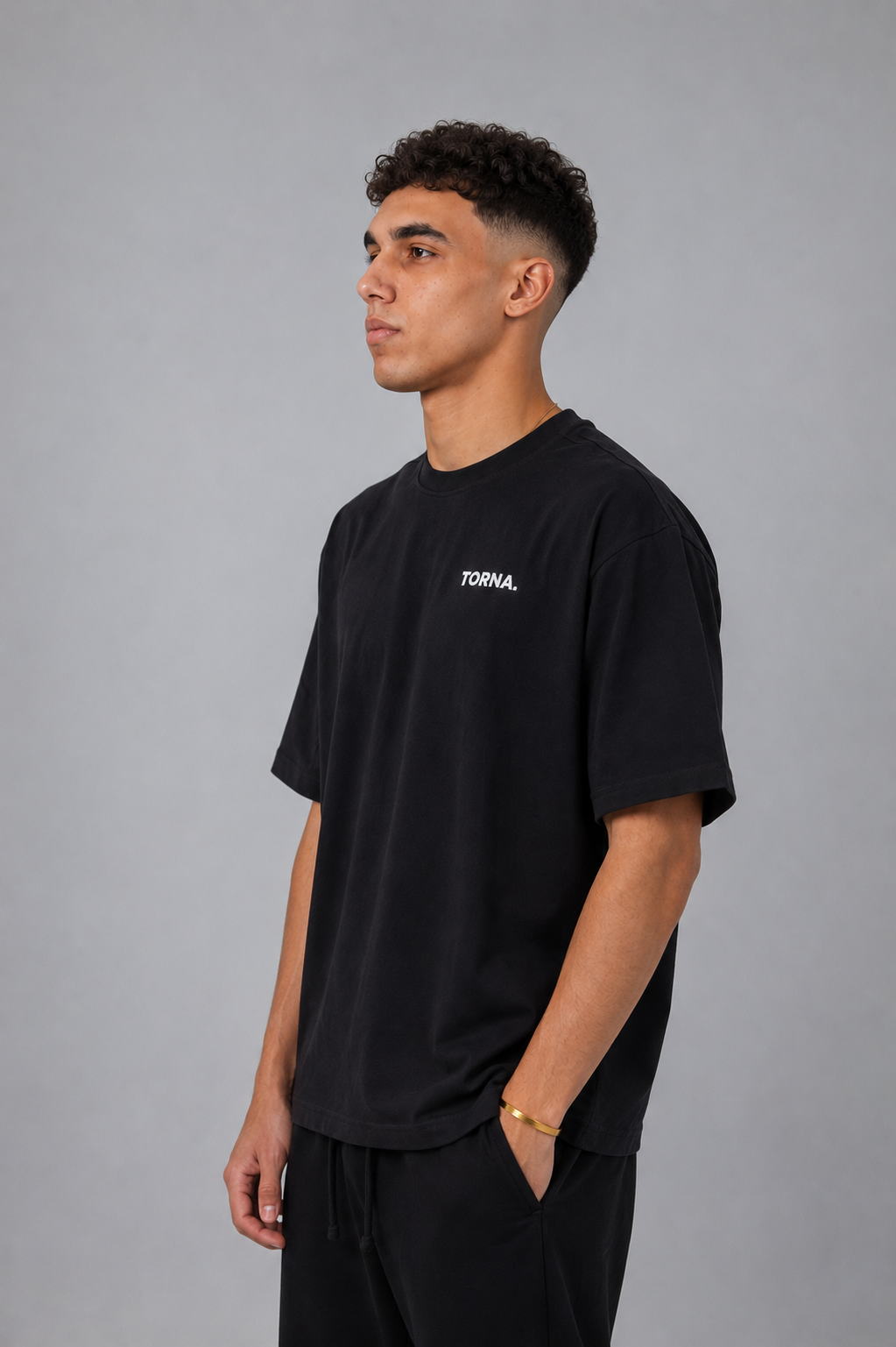TORNA Essential Oversized T-Shirt – Midnight Black