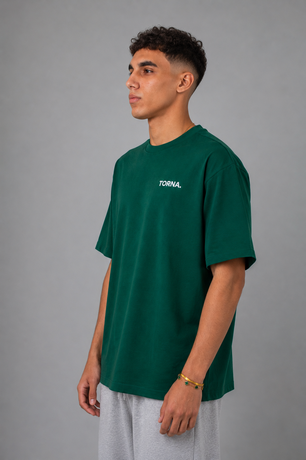TORNA Essential Oversized T-Shirt – Dark Green