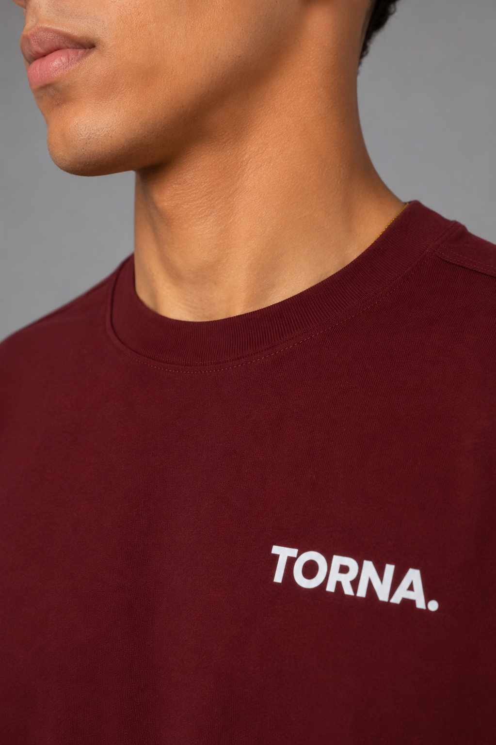 TORNA Essential Oversized T-Shirt – Deep Burgundy