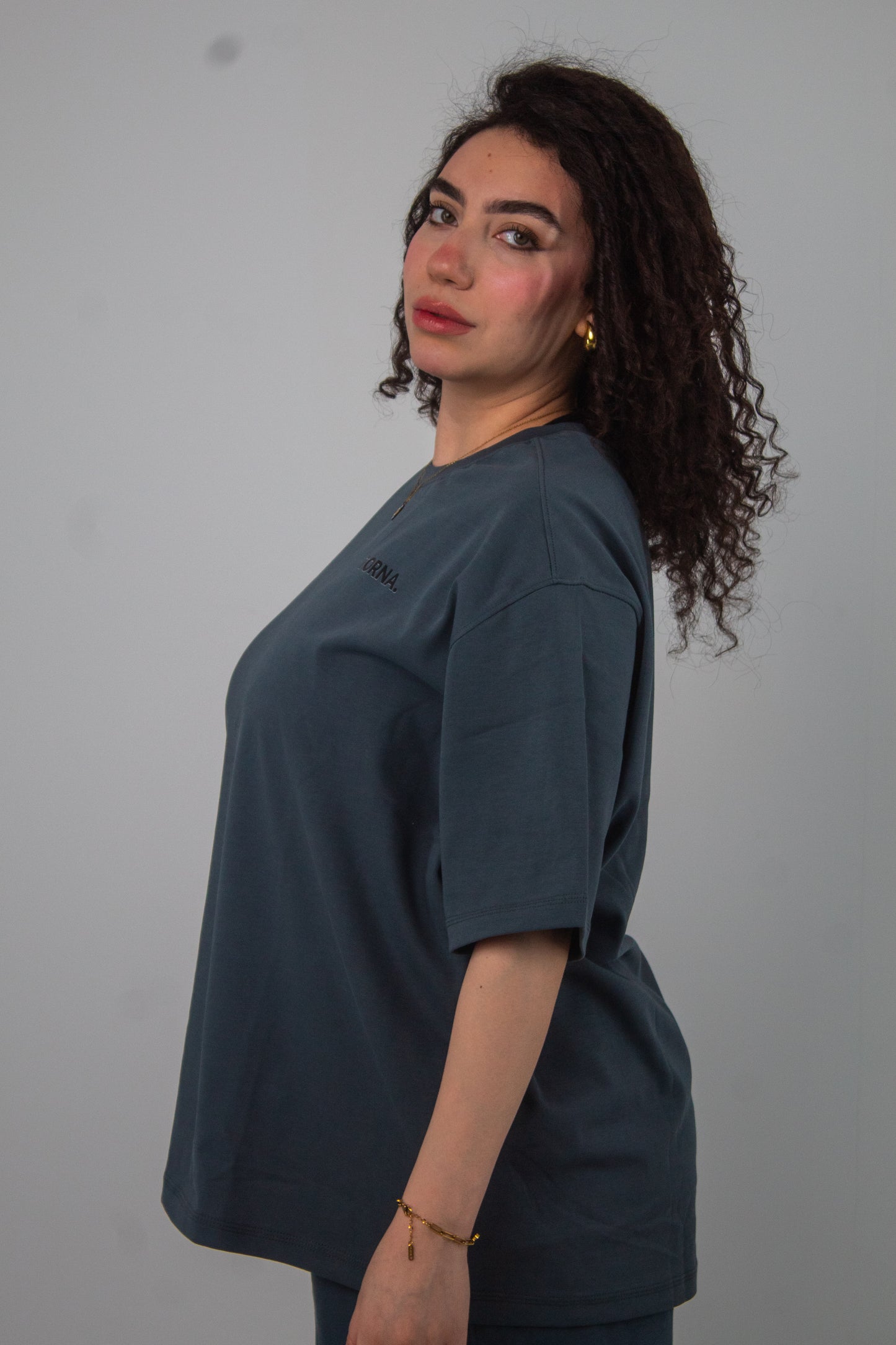 TORNA Essential Oversized T-Shirt – Iron Grey