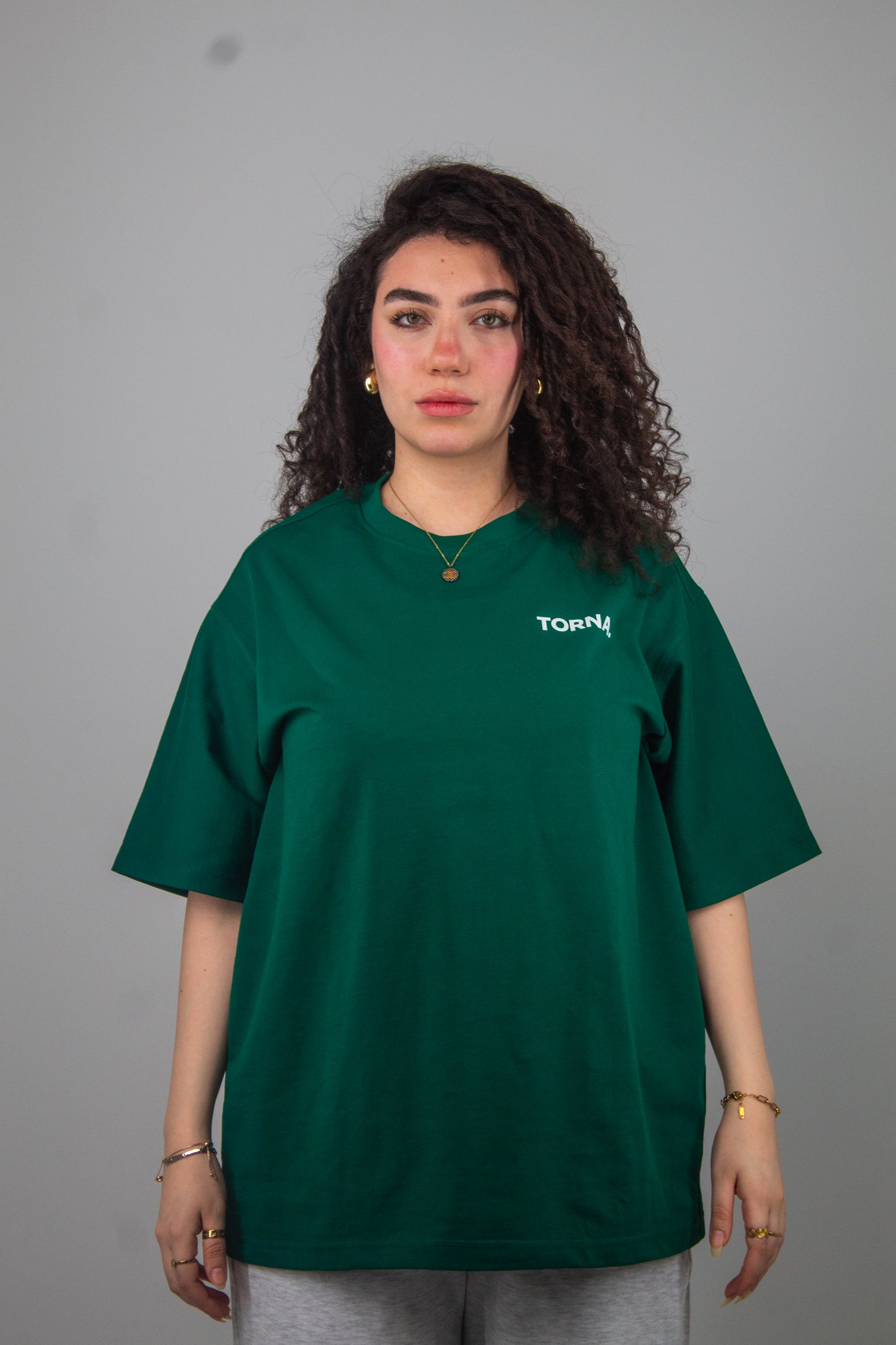 TORNA Essential Oversized T-Shirt – Dark Green