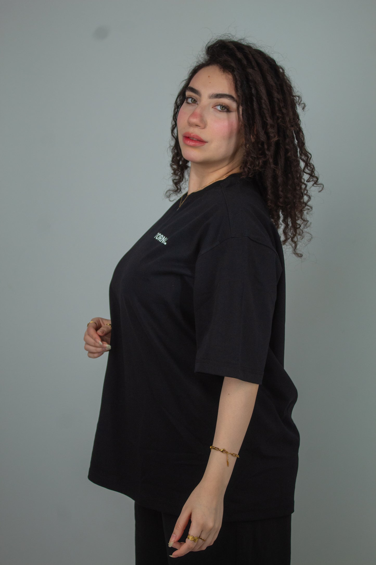 TORNA Essential Oversized T-Shirt – Midnight Black