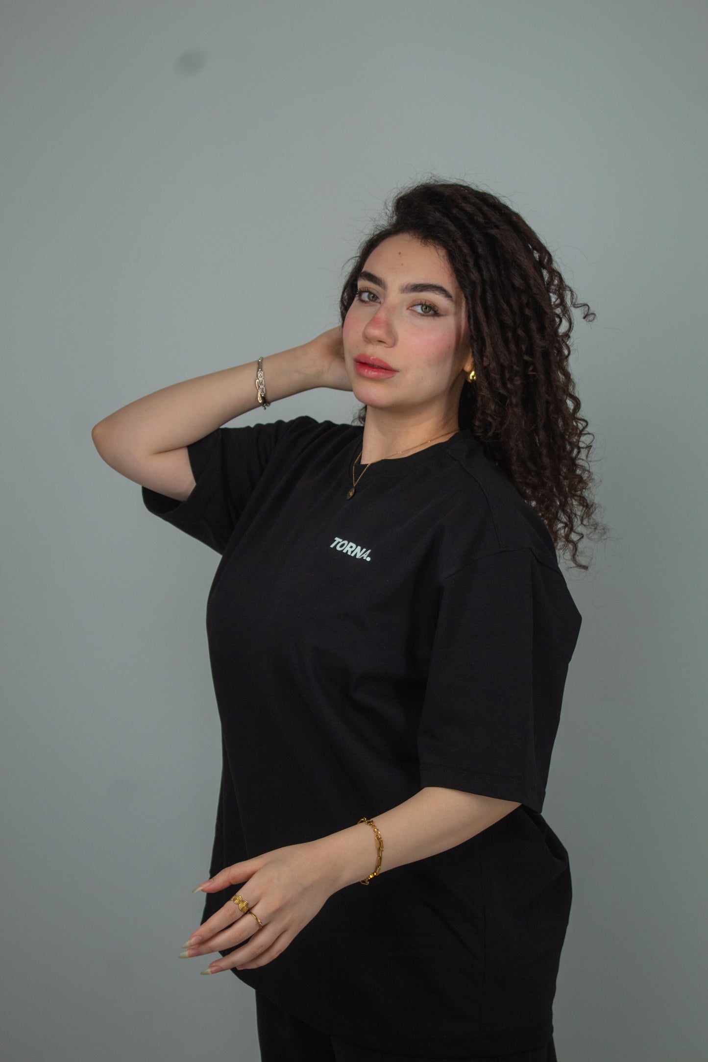 TORNA Essential Oversized T-Shirt – Midnight Black